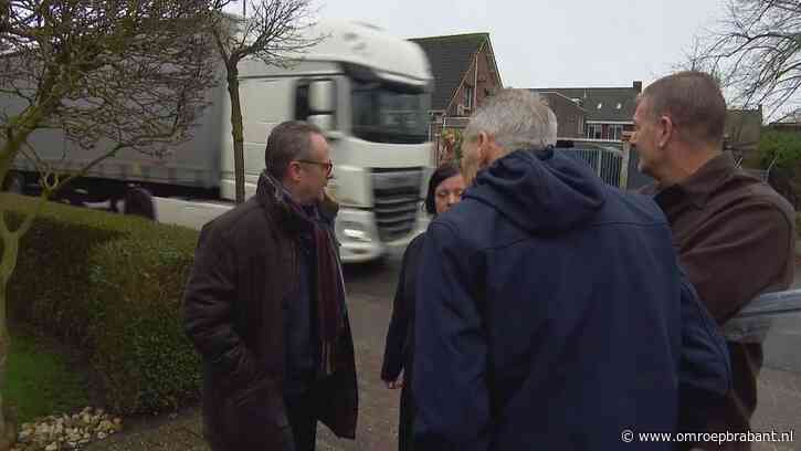 Duizend vrachtwagens per dag door je dorp: inwoners zijn overlast spuugzat