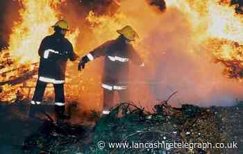 Accrington bonfire night drama after trees caught fire