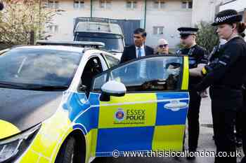 Prime Minister Rishi Sunak visits Harlow police station