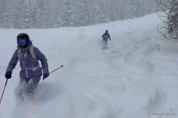 Utah Ski Resort Got Half A Foot Of New Snow Overnight