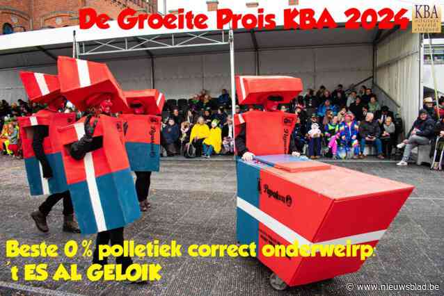 ‘Reuzegommen’ winnen prijs voor beste niet-politiek correcte thema in stoet