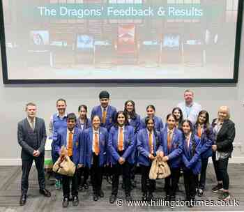 Road safety students take on Hillingdon Dragon's Den