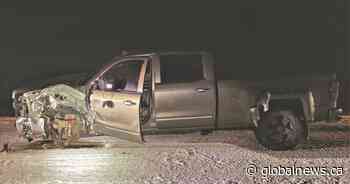 Alberta man facing impaired charges in Acheson crash; elderly couple seriously injured