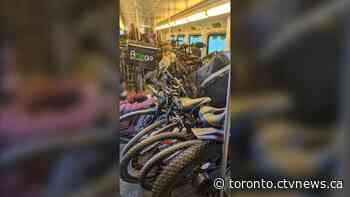 'A huge, huge issue:' Growing number of food delivery bikes on Toronto-area commuter trains sparking safety concerns