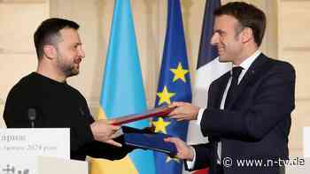 Abkommen zwischen Paris und Kiew: Macron sichert Ukraine mehr Geld und Waffen zu