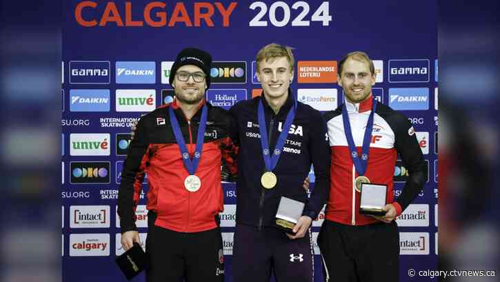 Speedskating phenom Stolz edges Canada's Dubreuil for 500-metre world title