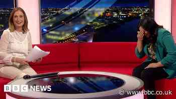 Moment surprise party is accidentally revealed on TV
