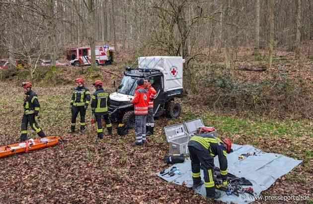 FW Bad Honnef: Rettung einer Person im Wald erfordert größeren Einsatz verschiedener Einsatzkräfte