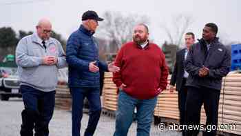 Biden visits East Palestine a year after toxic train derailment