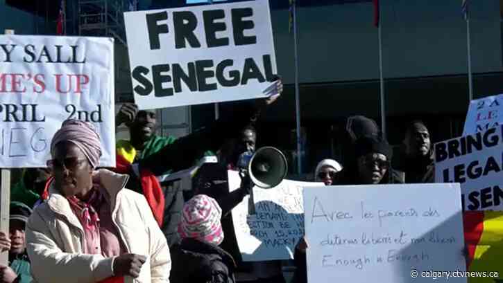 Calgary protesters believe democracy is under attack in Senegal