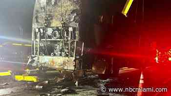 Bus catches on fire after 6th grade class field trip to SeaWorld