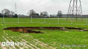 Two sinkholes open up in field above HS2 tunnel