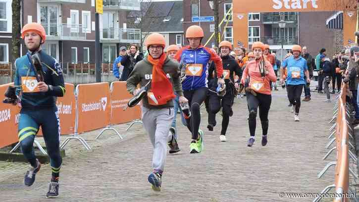 Michael kan niet schaatsen, maar deed mee aan NK klunen in Sneek
