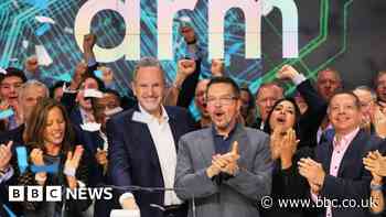 UK chip designer Arm sees shares almost double