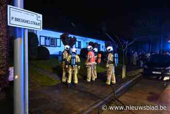 Matrasbrandje in garage in Marke