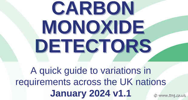 New guide on differing carbon monoxide detector requirements across the UK is published