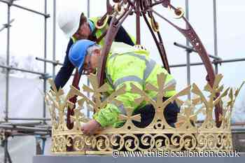 David Bowie's Beckenham bandstand has the crown restored