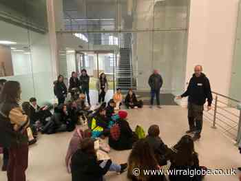 Wirral students take part in Q&A with muralist Paul Curtis