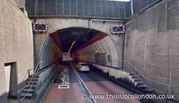 A282 Dartford Crossing East Tunnel closure this week