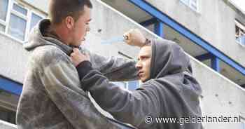 Man (47) steekt met zwaard vanuit zijn auto, terwijl op hem ingeslagen wordt met wandelstok en hamer