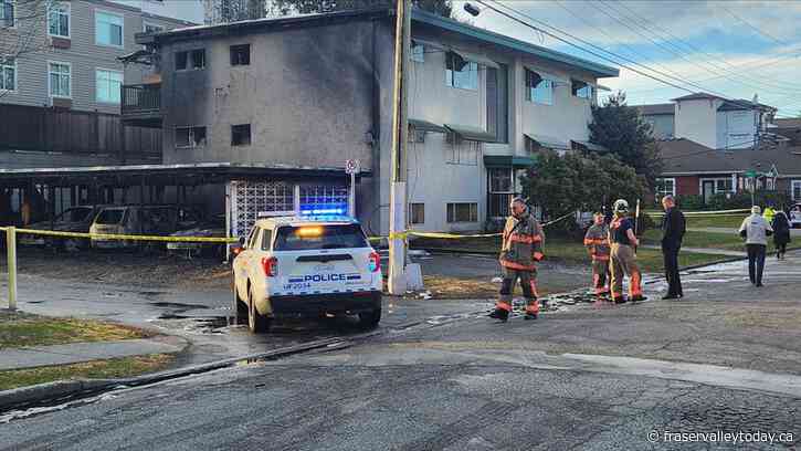 UPDATE: Six families displaced by carport fire Monday morning