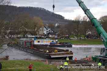 Beverungen: Neuer Riesentrafo kommt über die Weser