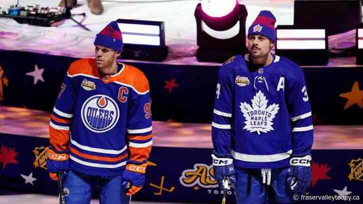 Leafs centre Matthews, Oilers captain McDavid among NHL stars of the week