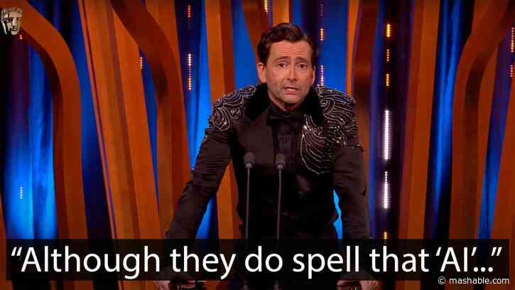 David Tennant takes swipes at AI and Trump in BAFTAs opening monologue