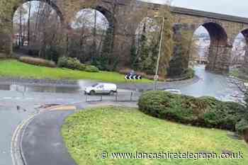 Man demands change after roundabout in Accrington left flooded