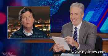 Jon Stewart Takes Notes from Tucker Carlson’s Russia Coverage
