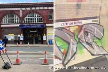 Police investigate Kentish Town station graffiti vandalism