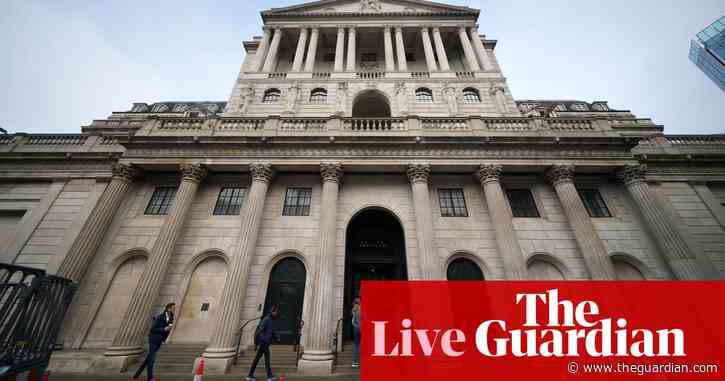 Bank of England governor predicts UK recession will be ‘very small’ – business live