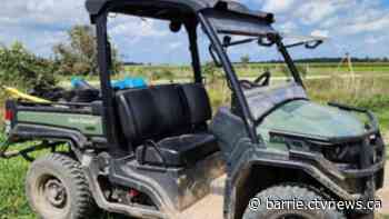 Side-by-side ATV taken from farmer's Southgate land
