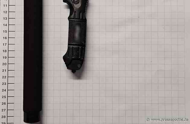 BPOL NRW: Bundespolizei stellt 24-Jährigen mit Messer und Teleskopschlagstock