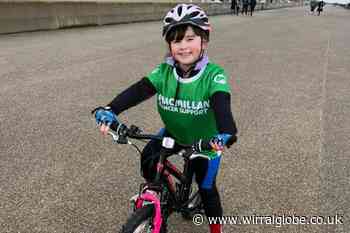 Schoolgirl completes mammoth bike ride for two charities