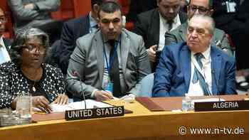 Veto im Weltsicherheitsrat: USA blockieren Forderung nach Waffenruhe in Gaza