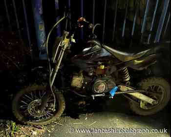 Illegal off road bike seized and crushed in Burnley