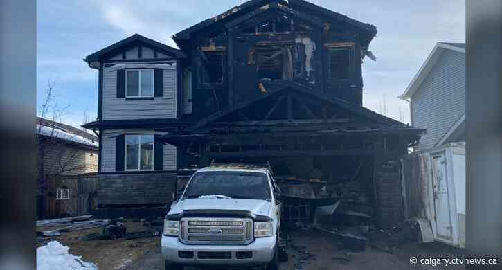 Airdrie home damaged in early morning fire