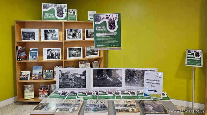 Docklands history exhibition in the local library