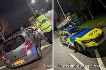 Cars stopped for traffic offences in Church and Milnshaw