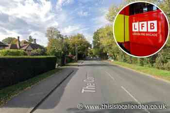Solar panel battery storage damaged in fire at Stanmore house