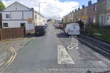 Road closed after crash on Station Road in Huncoat