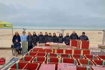 VTI-leerlingen bouwen kunstwerk voor Beaufort op Koksijdse Zeedijk