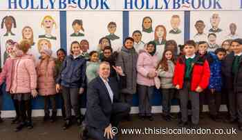 Children’s portraits unveiled on street near Dagenham school
