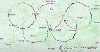 Frans duo fietst olympische ringen: ‘Beetje onze eigen Spelen georganiseerd’