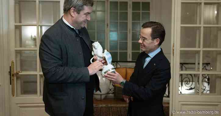 Schwedens Premier Kristersson empfängt Söder in Stockholm