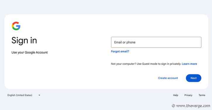 Meet the new Google sign-in page