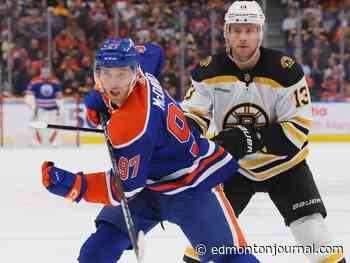 Matheson: Powerhouse Boston Bruins in Edmonton to take on streaky Oilers