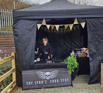 The Jerk'z food tent open at Havelock Inn, Blackburn