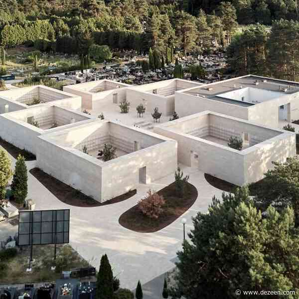 BDR Architekci clads columbarium in Poland with pale sandstone